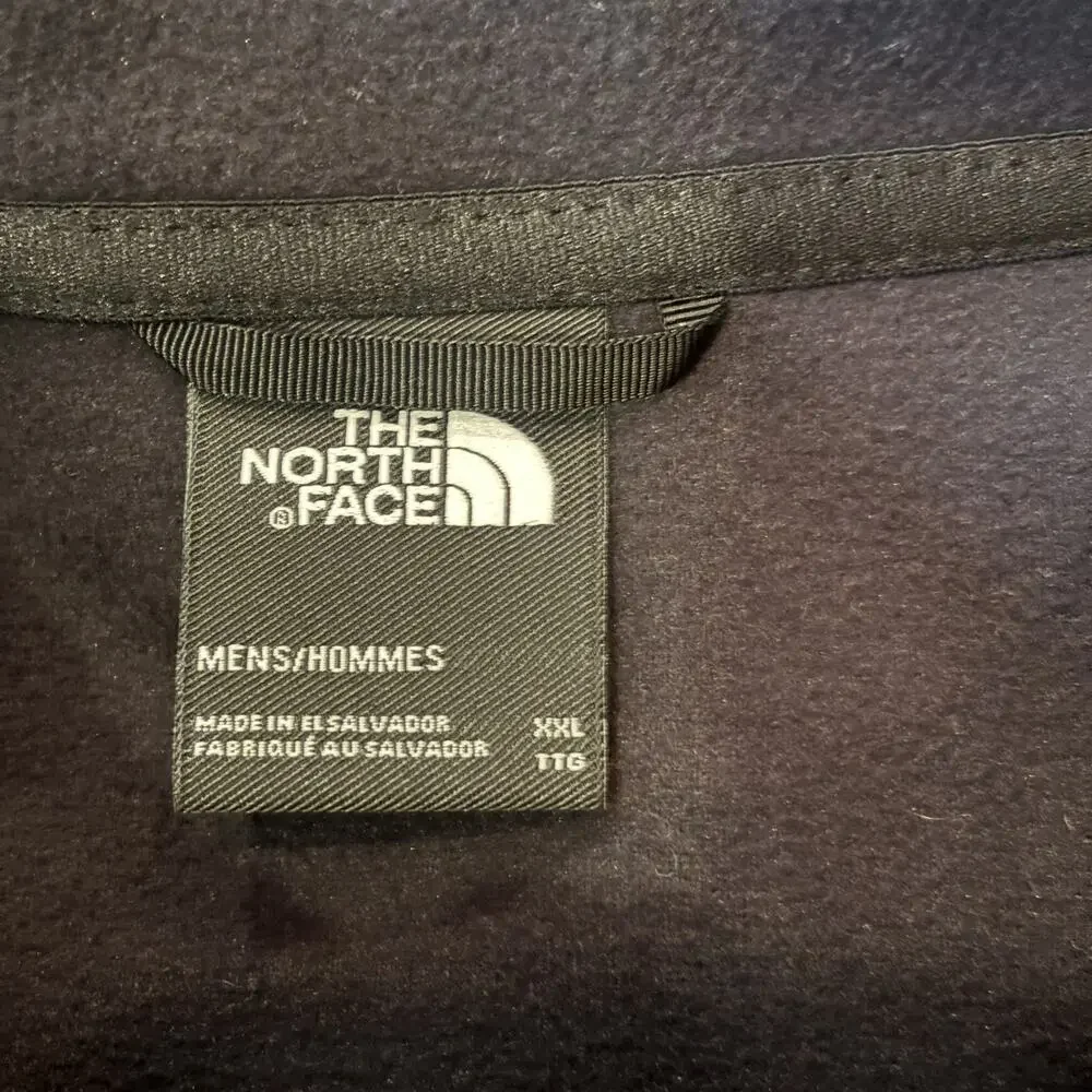 THE NORTH FACE MENS RED AND BLACK FLEECE FULL ZIP JACKET XXL HIKING OUTDOORS